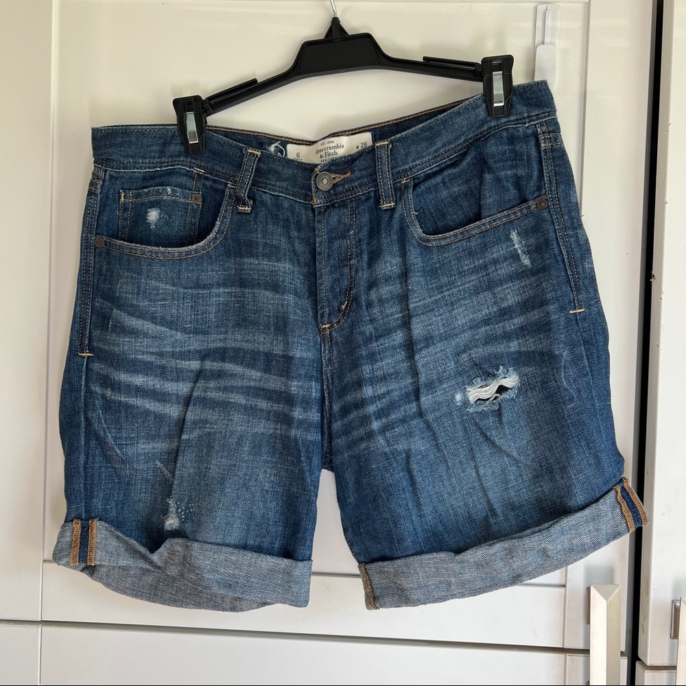 Abercrombie & Fitch Jean Denim Cut-Off Shorts Women's Size 6